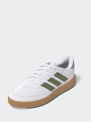 adidas Green/White Courtblock Trainers - Image 14 of 18