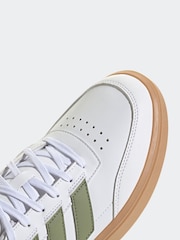 adidas Green/White Courtblock Trainers - Image 15 of 18