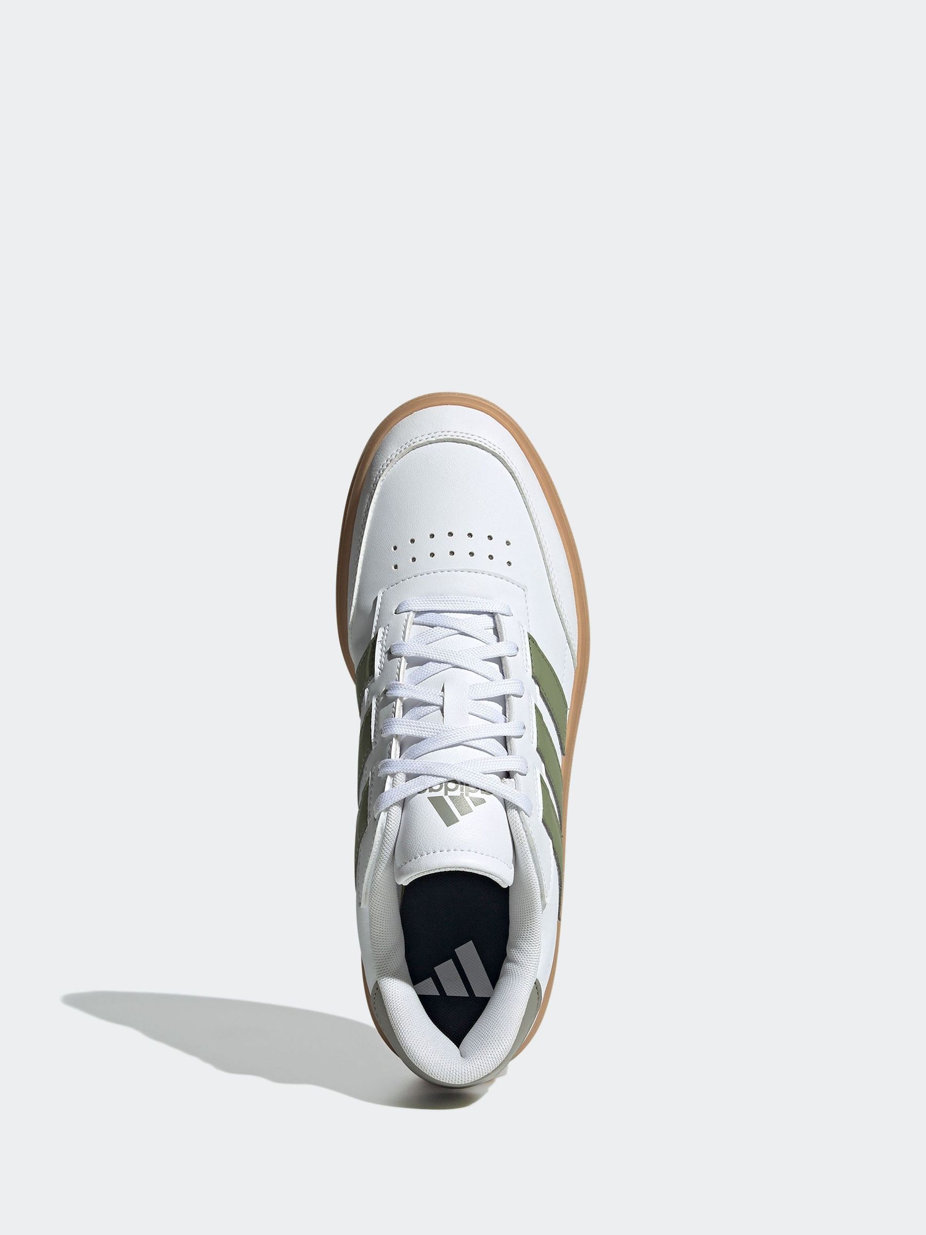 Buy adidas Green/White Courtblock Trainers from Next Luxembourg
