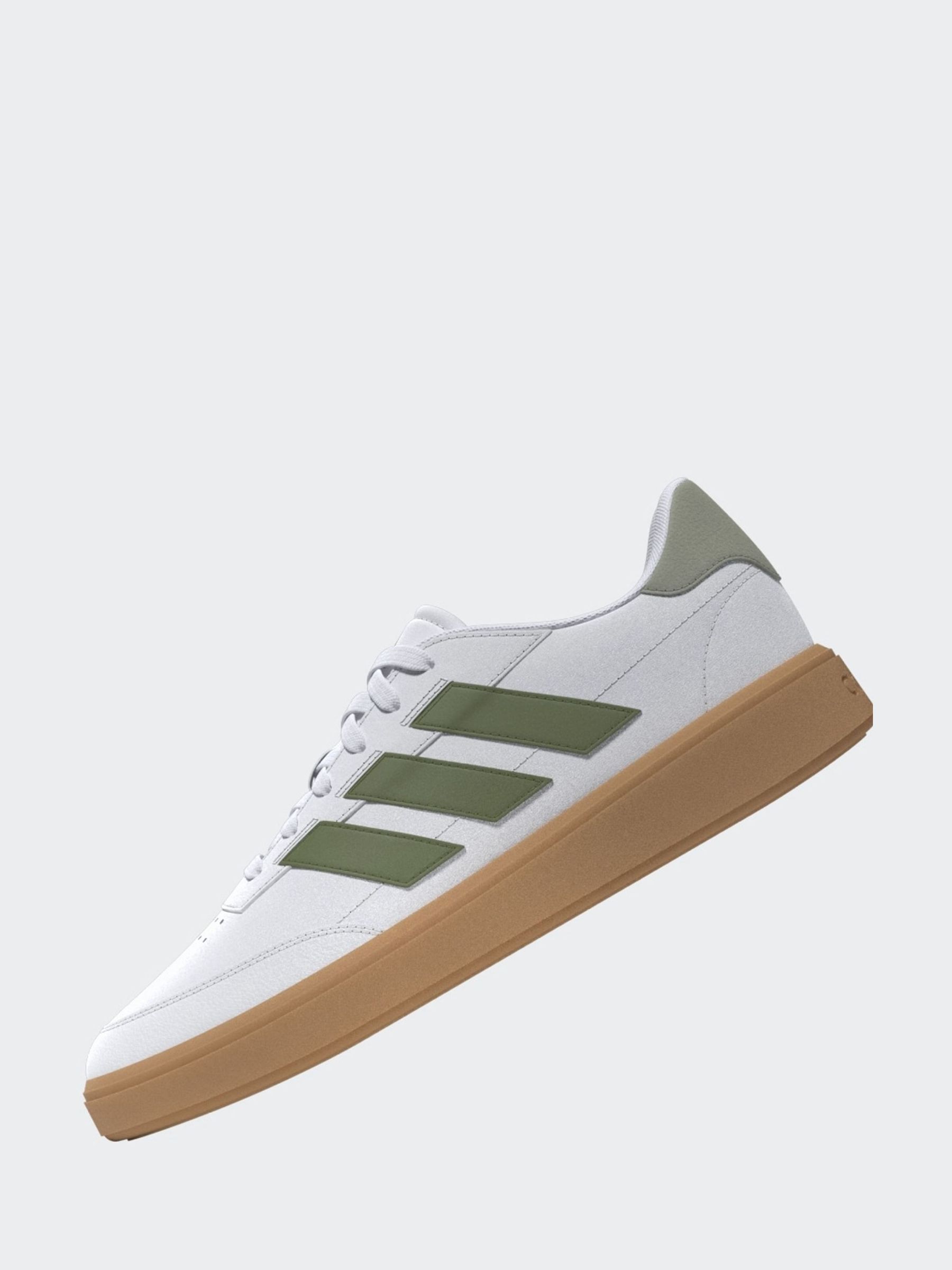 Green and white adidas trainers discount