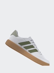 adidas Green/White Courtblock Trainers - Image 9 of 18