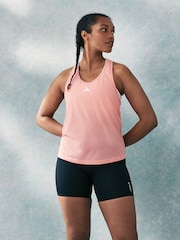 adidas Light Pink Train Essentials Minimal Branding Racerback Tank Top - Image 1 of 7