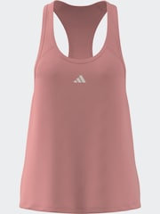 adidas Light Pink Train Essentials Minimal Branding Racerback Tank Top - Image 5 of 7