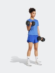 adidas Blue Aeroready Minimal 2-in-1 Shorts - Image 2 of 6