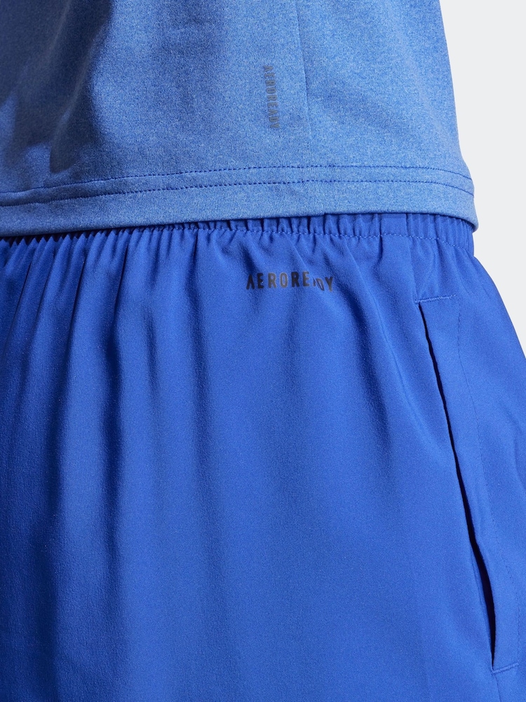 adidas Blue Aeroready Minimal 2-in-1 Shorts - Image 3 of 6