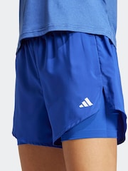 adidas Blue Aeroready Minimal 2-in-1 Shorts - Image 4 of 6