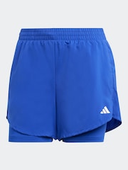 adidas Blue Aeroready Minimal 2-in-1 Shorts - Image 6 of 6