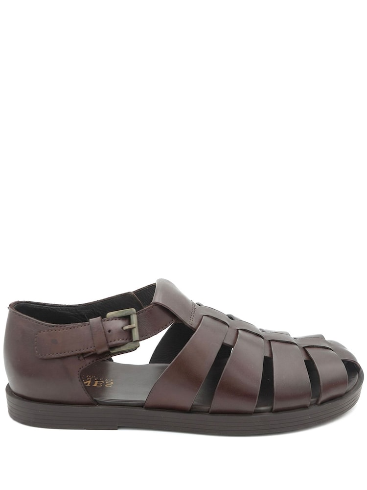 Marrón oscuro - Jones Bootmaker Wandsworth Leather Fisherman Sandals - Imagen 2 de 5 Marrón oscuro - Jones Bootmaker Wandsworth Leather Fisherman Sandals - Imagen 2 de 5