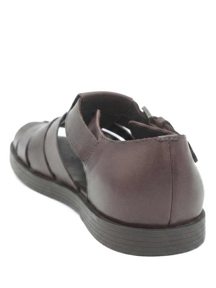 Marrón oscuro - Jones Bootmaker Wandsworth Leather Fisherman Sandals - Imagen 5 de 5 Marrón oscuro - Jones Bootmaker Wandsworth Leather Fisherman Sandals - Imagen 5 de 5