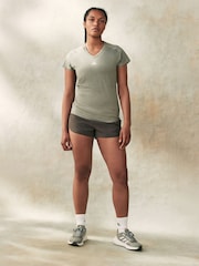 adidas Light Green Aeroready Train Essentials Minimal Branding V-Neck T-Shirt - Image 2 of 6