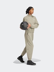 adidas Grey Aeroready Train Essentials Woven Quarter-Zip Track Top - Image 6 of 7