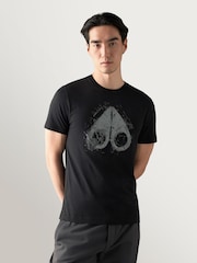 Moose Knuckles Black Icebreak Logo T-Shirt - Image 1 of 6