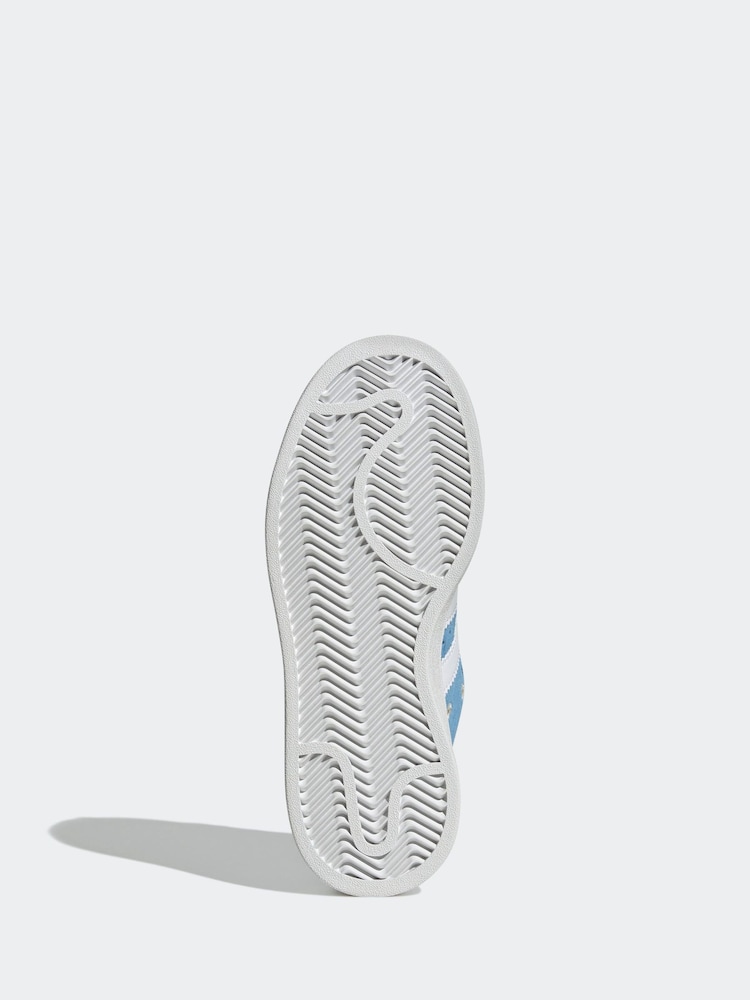 adidas Originals Blue/Floral Campus 00s Trainers - Image 10 of 13