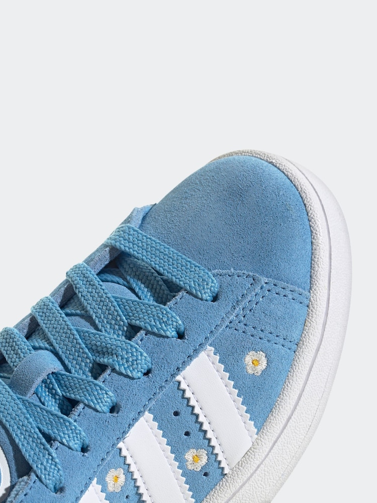 adidas Originals Blue/Floral Campus 00s Trainers - Image 12 of 13