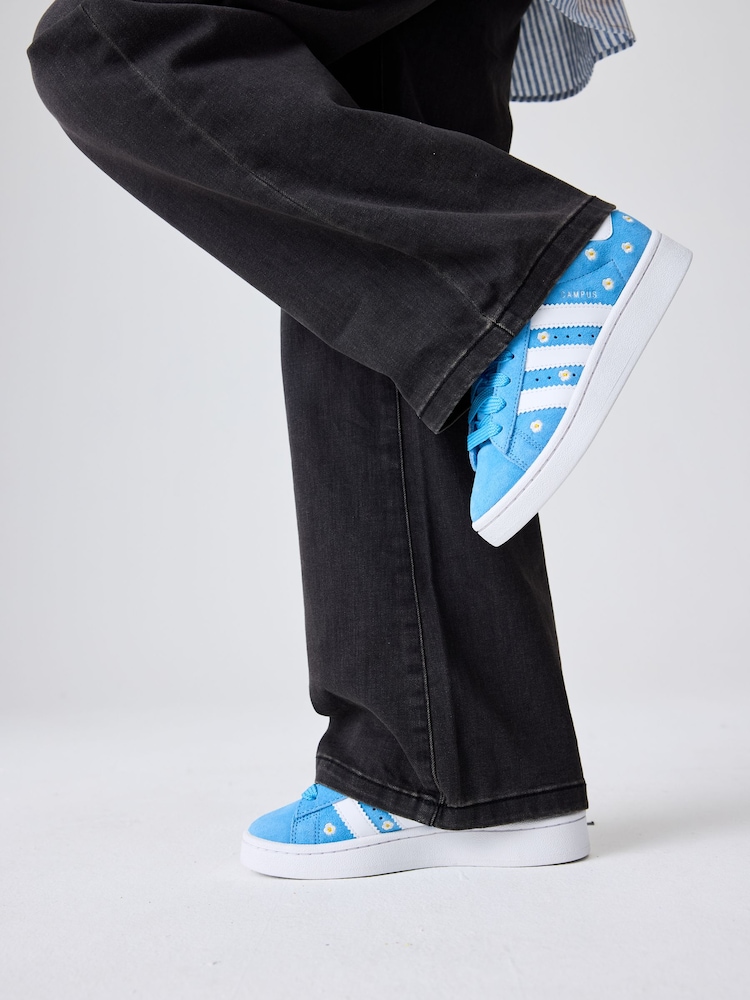 adidas Originals Blue/Floral Campus 00s Trainers - Image 2 of 13