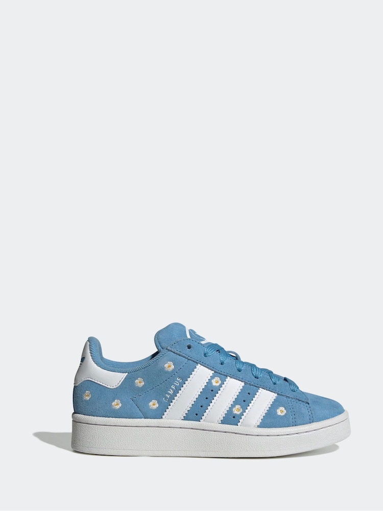 adidas Originals Blue/Floral Campus 00s Trainers - Image 5 of 13