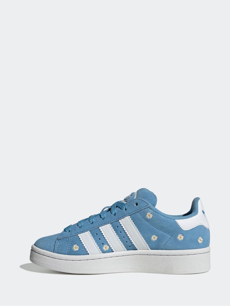 adidas Originals Blue/Floral Campus 00s Trainers - Image 6 of 13