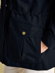 Joules Fairford Navy Waterproof Raincoat with Hood - Image 5 of 9