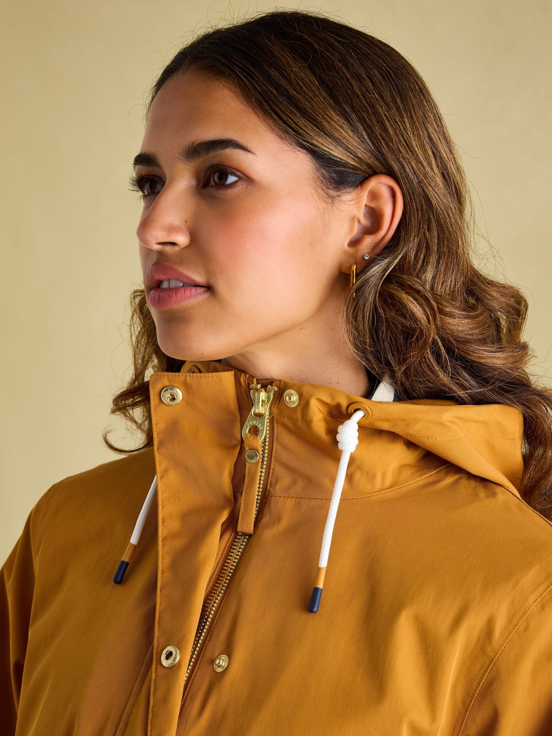 Buy Joules Portwell Dark Yellow Waterproof Raincoat With Hood from Next Germany