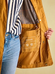 Joules Portwell Dark Yellow Waterproof Raincoat With Hood - Image 7 of 8