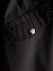 Joules Portwell Black Waterproof Raincoat With Hood - Image 10 of 11