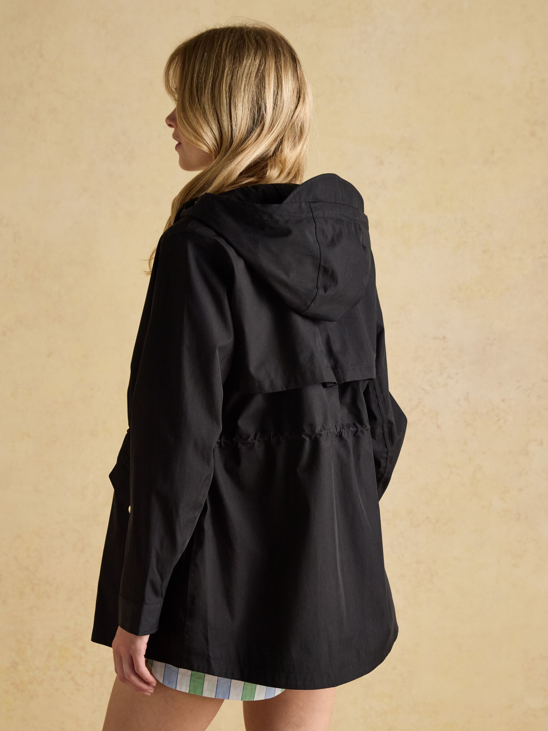 Buy Joules Portwell Black Waterproof Raincoat With Hood from Next USA