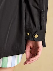 Joules Portwell Black Waterproof Raincoat With Hood - Image 9 of 11