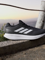 adidas Black/White Runfalcon 5 Running Trainers - Image 1 of 8