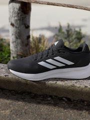 adidas Black/White Runfalcon 5 Running Trainers - Image 2 of 8