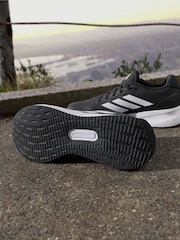 adidas Black/White Runfalcon 5 Running Trainers - Image 3 of 8