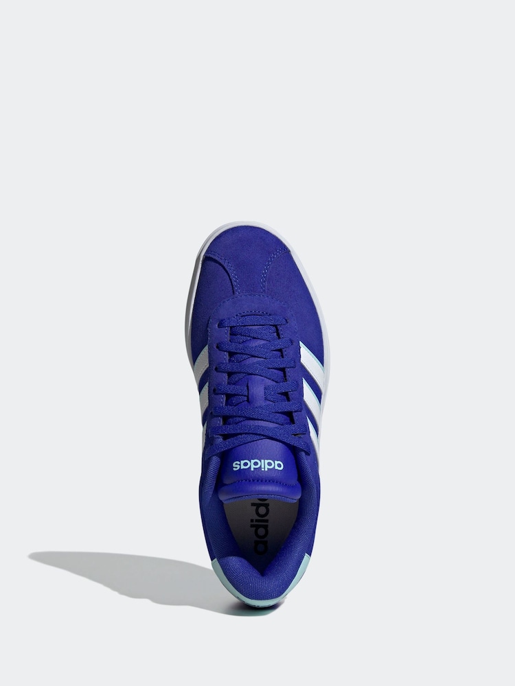 adidas Blue/White VL Court Bold Trainers - Image 5 of 8