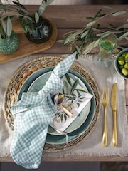 Garden Trading Set of 4 Grey Bayford Woven Placemat 4 - Image 3 of 5