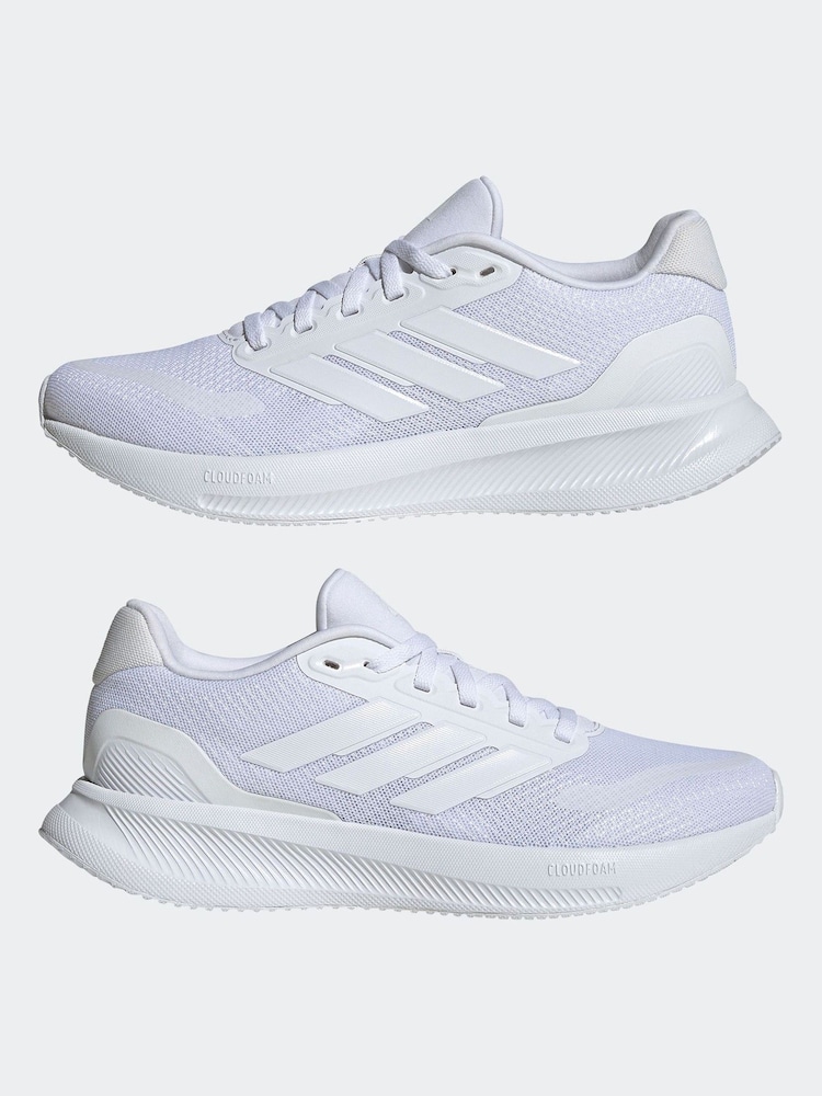 adidas White/Grey Grand Court Trainers - Image 17 of 18
