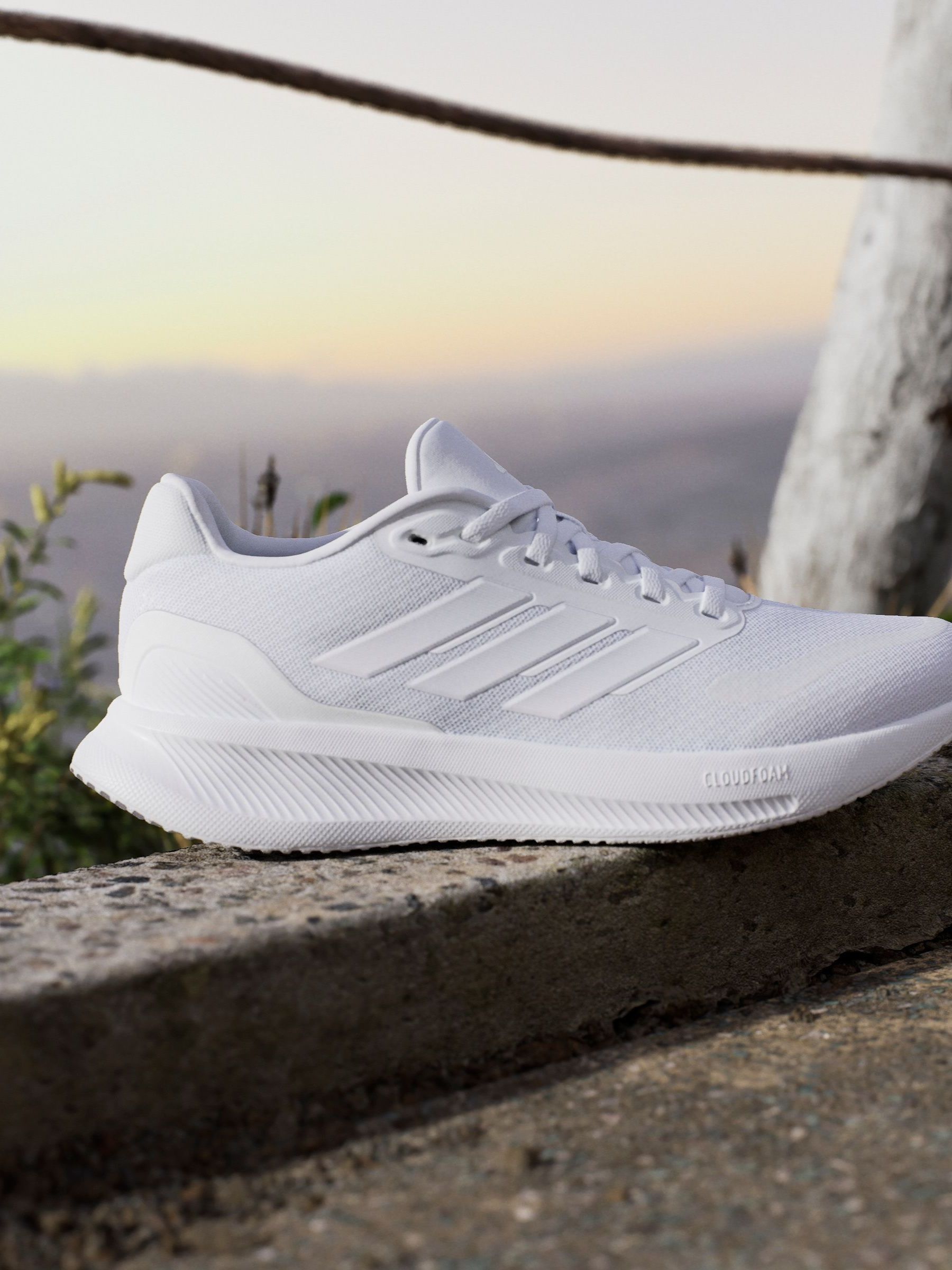 Buy adidas White/Grey Grand Court Trainers from Next USA