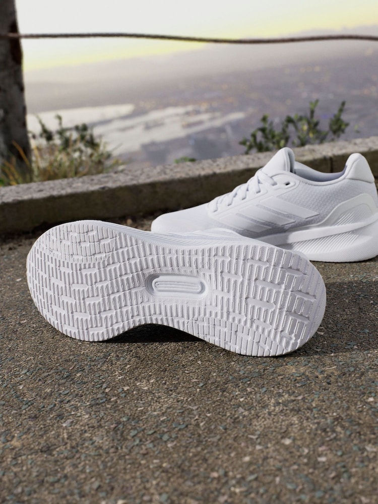 adidas White/Grey Grand Court Trainers - Image 4 of 18