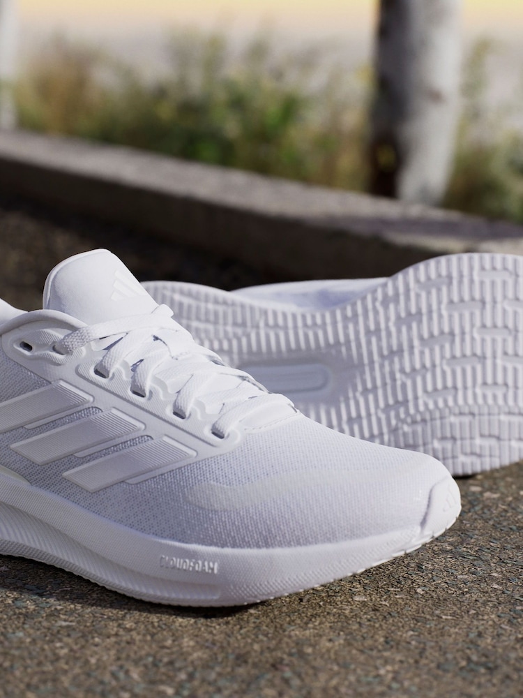 adidas White/Grey Grand Court Trainers - Image 9 of 18