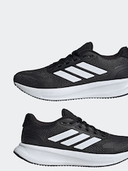 adidas Black/White Runfalcon 5 Trainers - Image 12 of 16