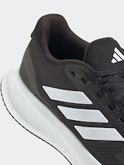 adidas Black/White Runfalcon 5 Trainers - Image 14 of 16