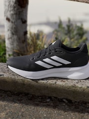 adidas Black/White Runfalcon 5 Trainers - Image 2 of 16
