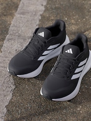 adidas Black/White Runfalcon 5 Trainers - Image 4 of 16