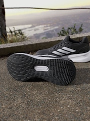 adidas Black/White Runfalcon 5 Trainers - Image 6 of 16