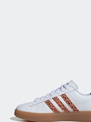 adidas White/Animal Grand Court 2.0 Trainers - Image 3 of 10