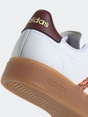 adidas White/Animal Grand Court 2.0 Trainers - Image 8 of 10