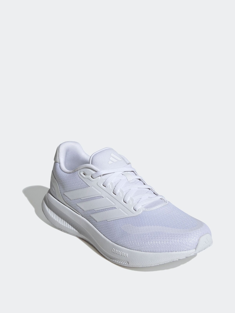 adidas Off White Runfalcon 5 Running Trainers - Image 11 of 17