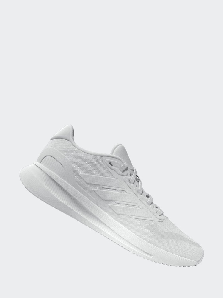 adidas Off White Runfalcon 5 Running Trainers - Image 14 of 17
