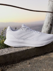 adidas Off White Runfalcon 5 Running Trainers - Image 2 of 17