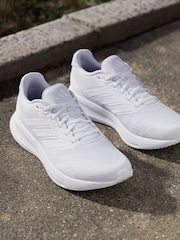 adidas Off White Runfalcon 5 Running Trainers - Image 4 of 17