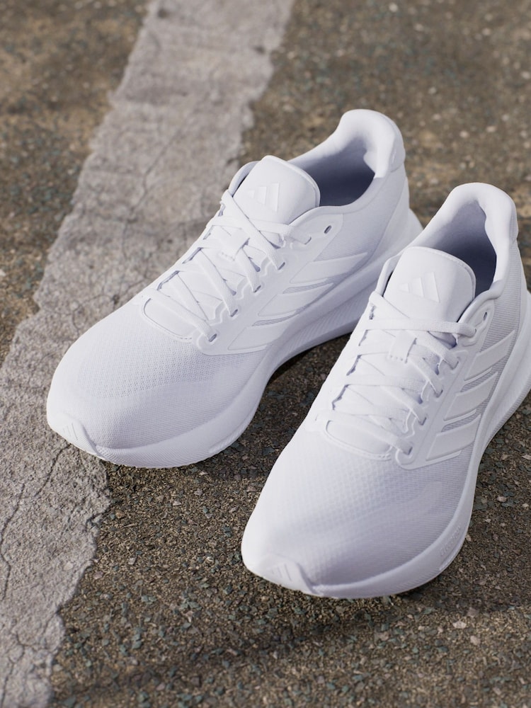 adidas Off White Runfalcon 5 Running Trainers - Image 5 of 17