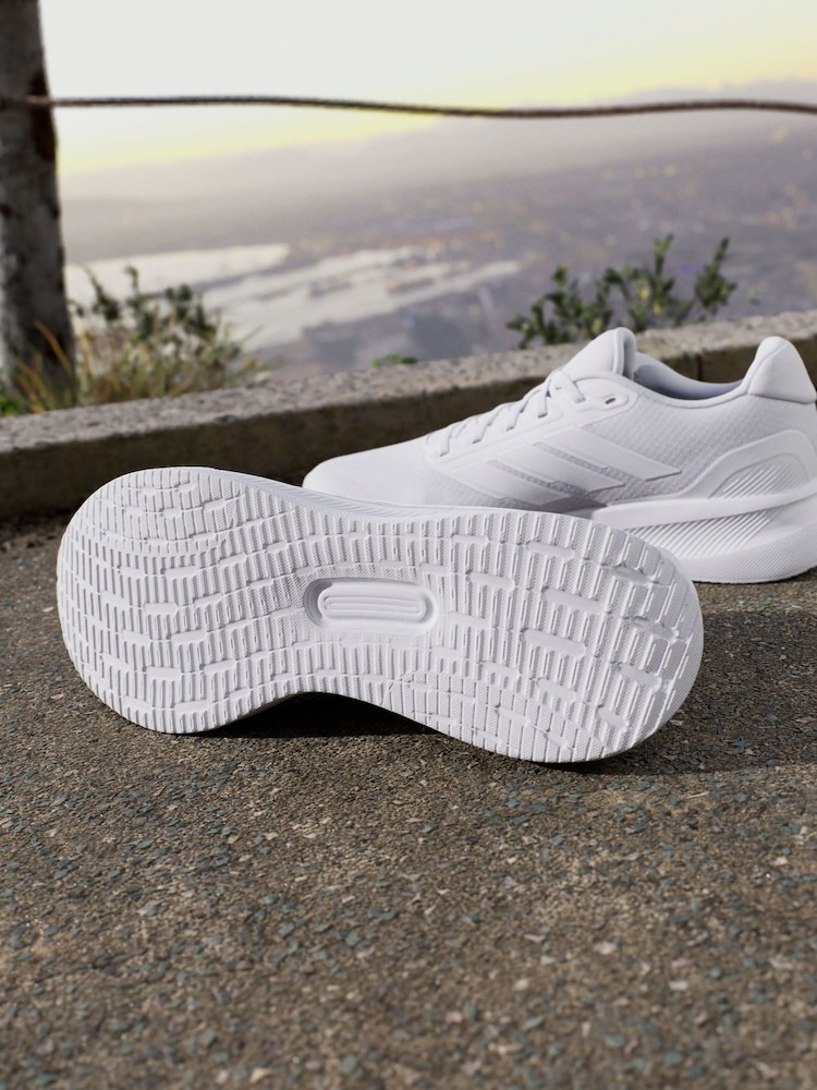 adidas Off White Runfalcon 5 Running Trainers - Image 7 of 17