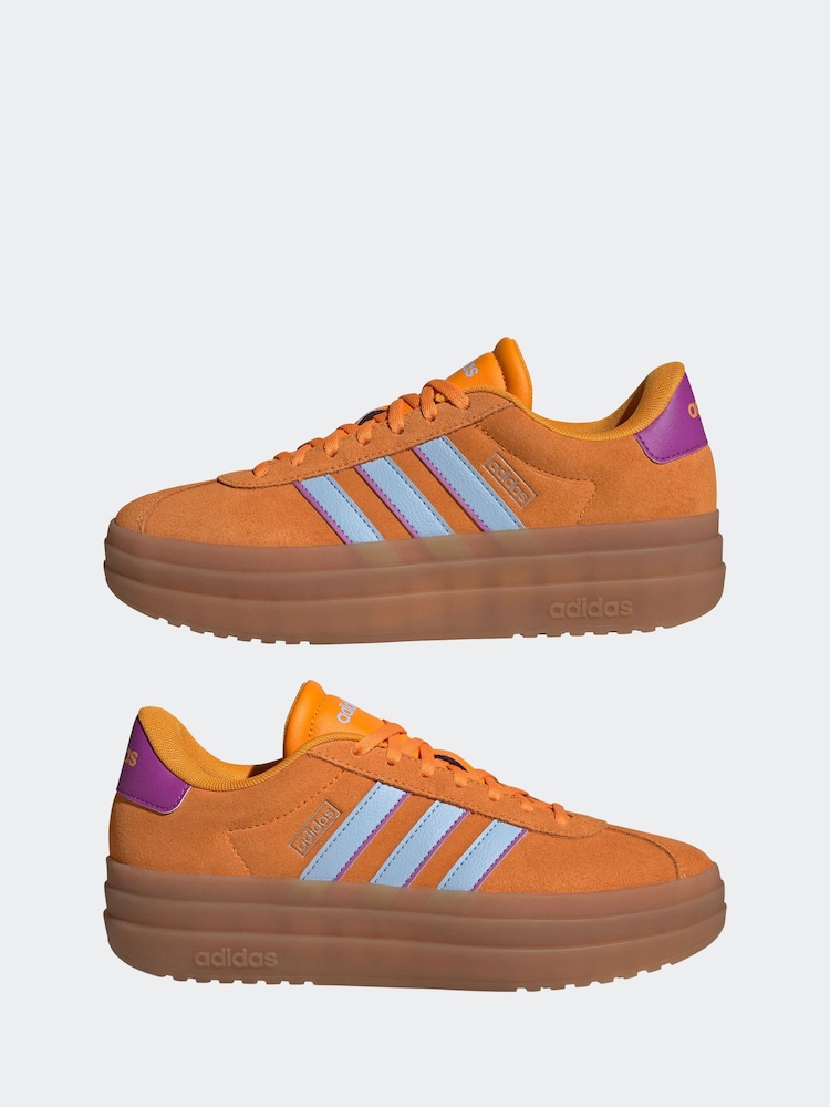 adidas Orange VL Court Bold Trainers - Image 10 of 14
